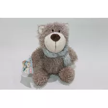 Peluche Nici Oso Gris Con Bufanda 17 Cm 