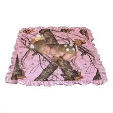 Mossy Oak Bu Pink Camo Baby Blanket, Súper Suave Carstens Mi