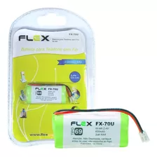 Bateria Recarregável Telefone Sem Fio 2,4v 600mah Fx-70u