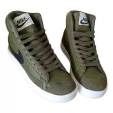 Zapatos Deportivos Nike Blazer Botines (verde Militar)
