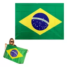 Bandeira Do Brasil Oficial Grande Copa Do Mundo Sem Dupla Fa