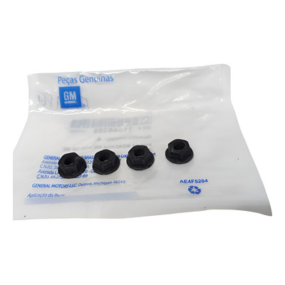 4 Porca Sextavada Flangeada - M6 - Linha Gm - 11546389