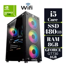 Pc Gamer Cpu Intel Core I5 Ssd 480gb 8gb Ram Wifi Gforce