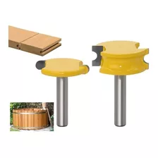 Set 2 Fresas Tupi De 8 Mm Ideal Para Barriles Canoas 