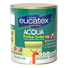 Tinta Epoxi Eucatex Base Agua Branco 900ml Azulejo Piso