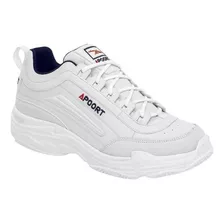 Tenis Apoort D31 Joven Talla 22 Al 25 Color Blanco Sc.