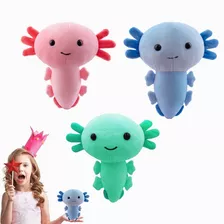 Peluche Ajolote Colores Adorable Axolotl Kawaii Regalo 20cm