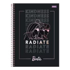 Caderno 1 Matéria Barbie Teen Oficial 80fls Foroni 1 Matéria