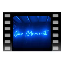 Cartel Neon Multicolor ¨our Moment´´ Alquiler-fiesta-evento