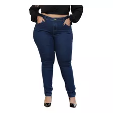 Calça Skinny Jeans Feminina Básica Tamanhos Grandes Lycra