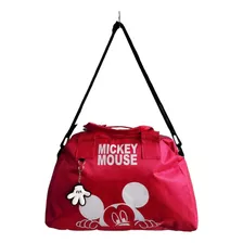 Maleta Deportiva Viaje Casual Gym Fit Mickeyy Fucsia Dama