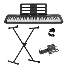 Kit Teclado Casiotone Ct S200 Casio App + Suporte X + Pedal