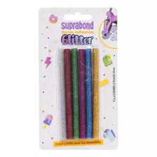 Barras Silicona Glitter Colores Brillantes Suprabond X 12un