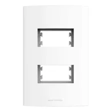 Placa 4x2 2 Módulo Separados Branco Inova Pro 85001 Alumbra