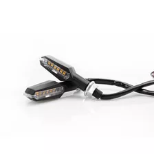 Juego Giros Led Ambar Doble Cara Guiño Universal Moto 5w 12v