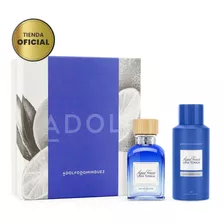 Agua Fresca Lima Tonka Edt 120ml+gel Ducha+perfumero Hombre