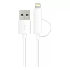 Cable Usb Lightning Energizer Duo Micro Usb iPhone Original