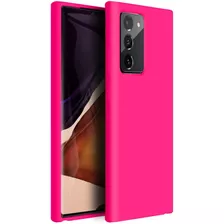 Funda De Silicona Para Samsung Galaxy Note 20 - Rosa Neon