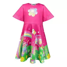 Vestido Infantil Poppy Filme Trolls - Kukiê 