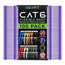 Gearit Cat6 Cable 1 Ft (paquete De 100) - Cable Ethernet Cat