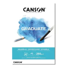 Canson Block Graduate Acuarela 250 Grs A3 X 20 Hojas