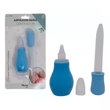 Aspirador Nasal Bebê Higiene Nariz Sugador De Catarro Cor Azul