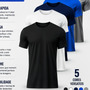 5 Camisetas Básicas Masculina Dry Fit De Alta Qualidade