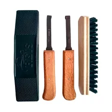 Kit Limpeza Limpa Cavalo Rodo Escova Rinete Limpa Casco