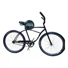 Bicicleta Playera Ziambikes Playera R29 Freno Contrapedal Color Negro Con Pie De Apoyo 