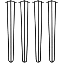 Kit 4 Hairpin Legs 70cm 8mm Mesa Jantar Aparador Industrial