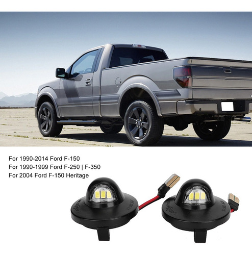 2 Pzs Luces De Matrcula Ledpara Ford F-250 F-350 1990-1999 Foto 5