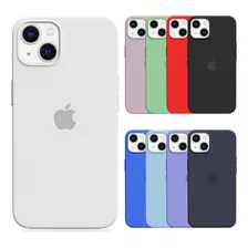 Carcasa De Silicona Para iPhone 14 Plus (colores)