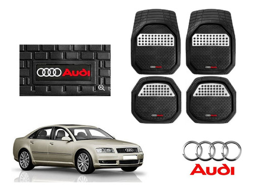 Tapetes 3d Logo Audi + Cubre Volante A8 2002 2003 2004 2005 Foto 2