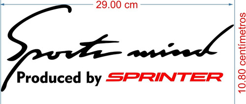 Calcomana Sticker Sport Mind Sprinter Mercedes Benz Foto 2