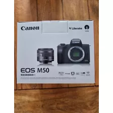Canon Eos M50 Mirrorless Camera With Ef-m 15-45mm Lens Kit