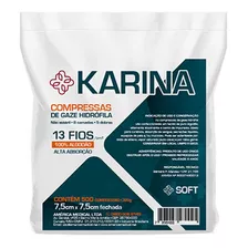 Gaze Hidrófila 13 Fios Karina Curativo Limpeza De Pele 10pct