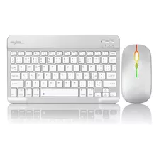 Teclado Y Mouse Bluetooth Compatible Con Tableta, iPad, Ios