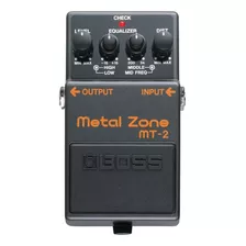 Pedal De Efecto Boss Metal Zone Mt-2 Negro