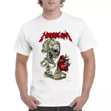 Camisa De Hombre Moderno Estilo Metallica Rock 