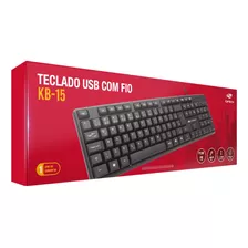 Kit 10 Teclado Usb Com Fio Abnt2 Pt-br Preto Atacado