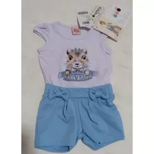 Roupa Infantil Bebê Mini Diva Blogueirinha Moda Kids Short