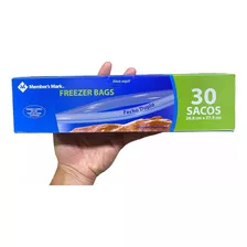 Sacos Bags P/ Congelar Alimentos Grande 30unds Members Mark