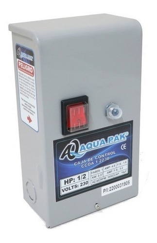 Caja De Control Aqua Pak 1/2hp 230 Volts 