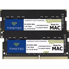 Ram Timetec, 16gb Kit(2x8gb), Ddr4, 2666mhz, 27 , Retina 5k