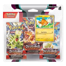 Blister Triple Pokémon Pawmi Obsidiana Em Chamas 33489 Copag