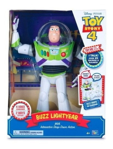 Toy Story 4 Buzz Lightyear Animatrónico/interactivo 65 Frase