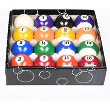 Set Juego Bolas De Mesa De Billar Pool X16 Standard De Lujo