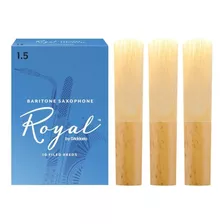 Kit C/ 3 Palhetas D'addario Rico Royal - Sax Baritono 1,5