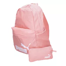 Mochila Puma Color Rosa Con Lapicera 