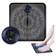 Massageador Tapete Pulso Elétrico Perna Pés Ems Almofada Pro Cor Preto Bivolt